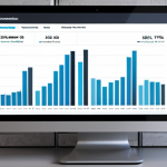 **Data Analytics Dashboard:** A visually appealing data analytics dashboard displaying website traffic, user behavior, and conversion rates. Modern, clean design with graphs and charts.