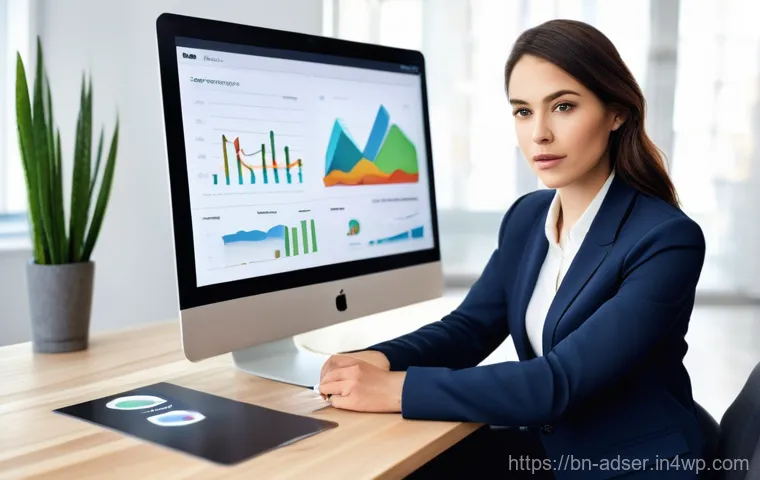 퍼포먼스 마케팅에서의 KPI 설정 방법 - **Prompt:** A diverse team of five professional business analysts and marketers (men and women, ages...