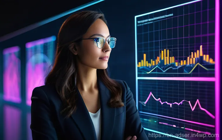 퍼포먼스 마케팅에서의 고객 행동 분석 - **Prompt:** A dynamic and intelligent female professional, aged 30-35, wearing smart business casual...