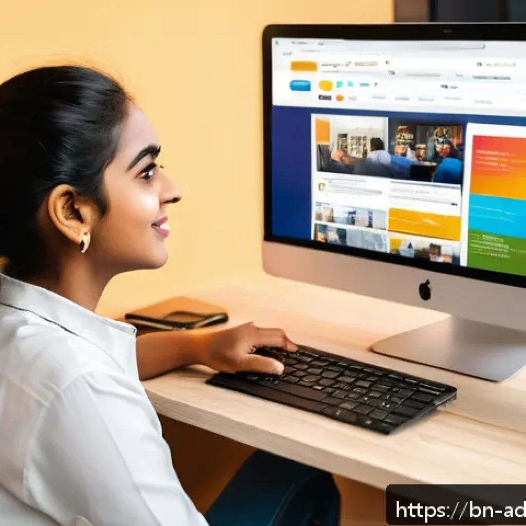 퍼포먼스 마케팅을 위한 콘텐츠 제작 팁 - A vibrant and engaging digital marketing workspace featuring a young Bengali content creator sitting...